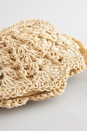 Natural Shell Straw Bag - Image 3 of 4