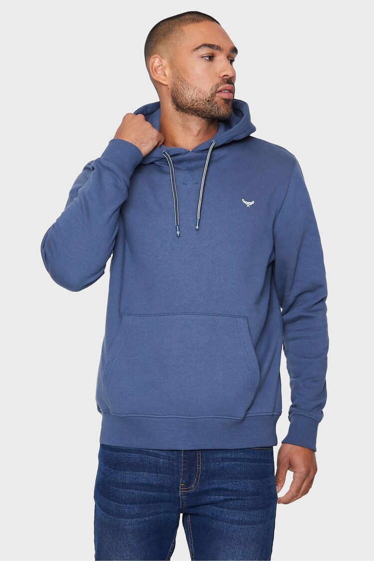 Threadbare Blue Pullover Hoodie - Image 1 of 4