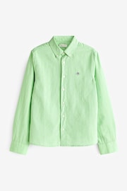 GANT Light Green Teens Shield Oxford Shirt - Image 6 of 6