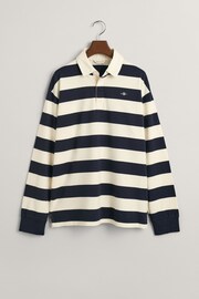 GANT Teens Blue Shield Striped Rugger T-Shirt - Image 5 of 5