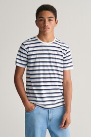 GANT White Shield Teens Striped T-Shirt - Image 1 of 5