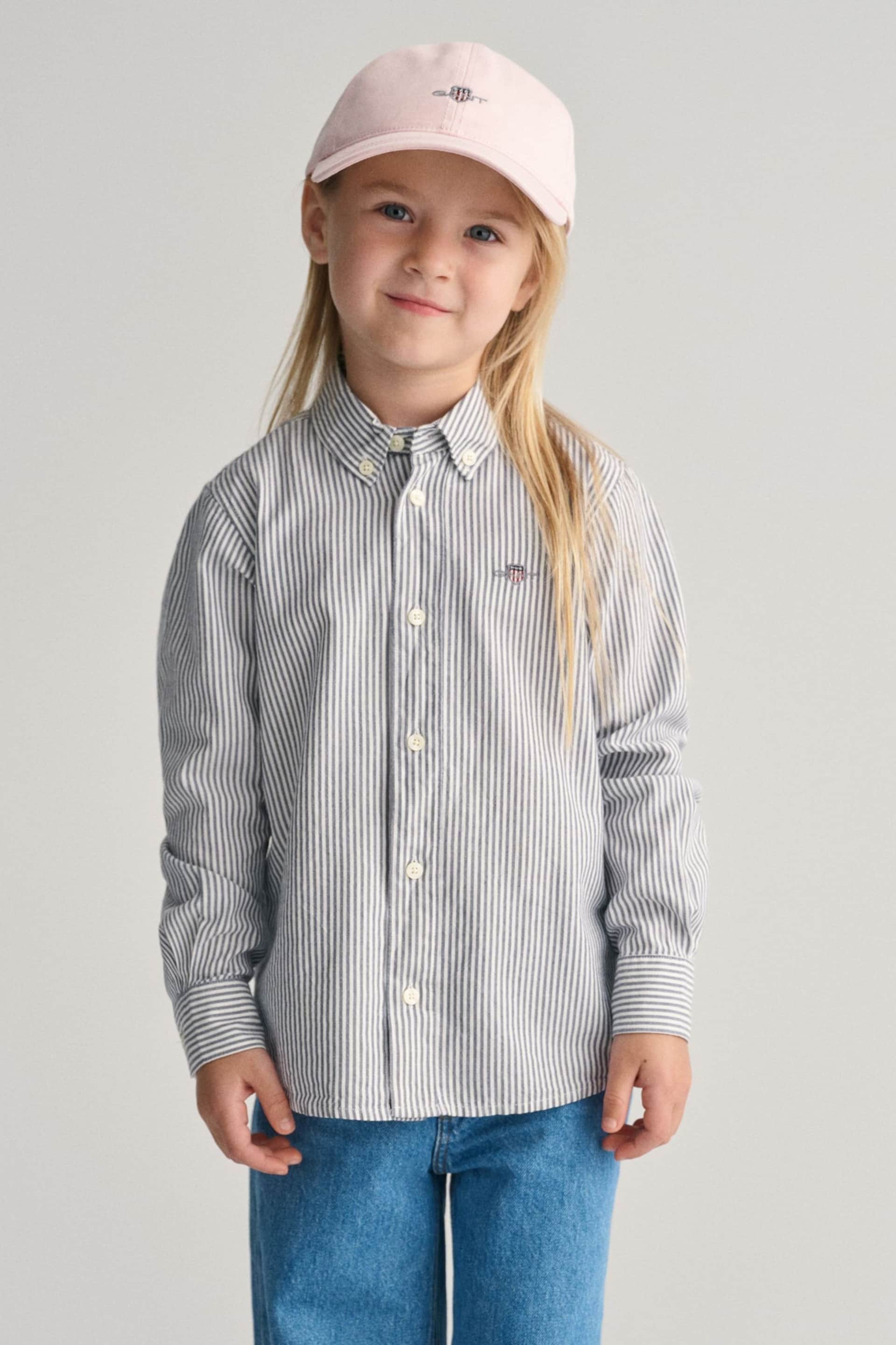GANT Blue Kids Shield Striped Oxford Shirt - Image 1 of 8