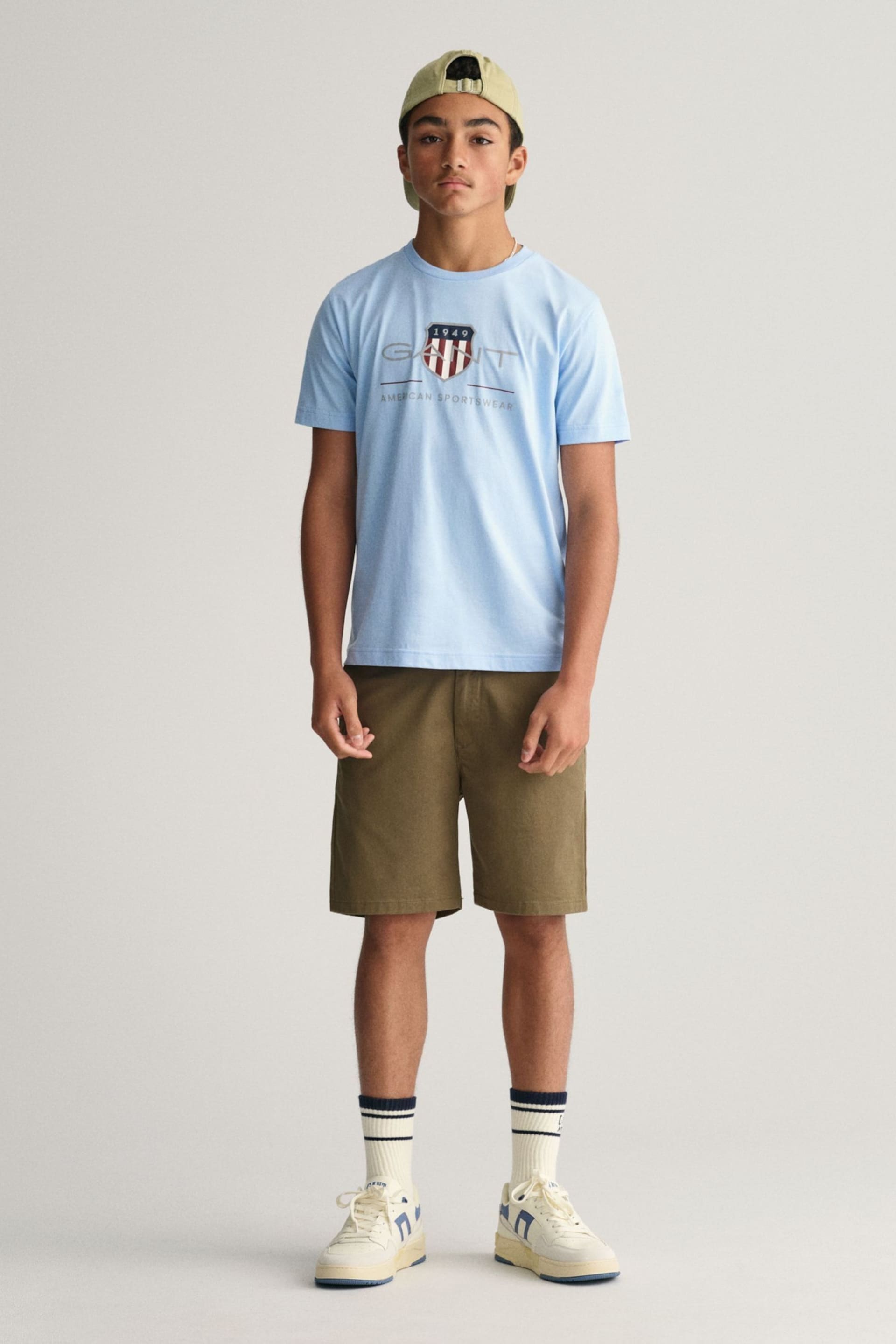 GANT Blue Archive Shield Teens T-Shirt - Image 3 of 5