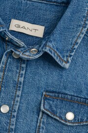 GANT Kids Blue Denim Shirt - Image 2 of 5