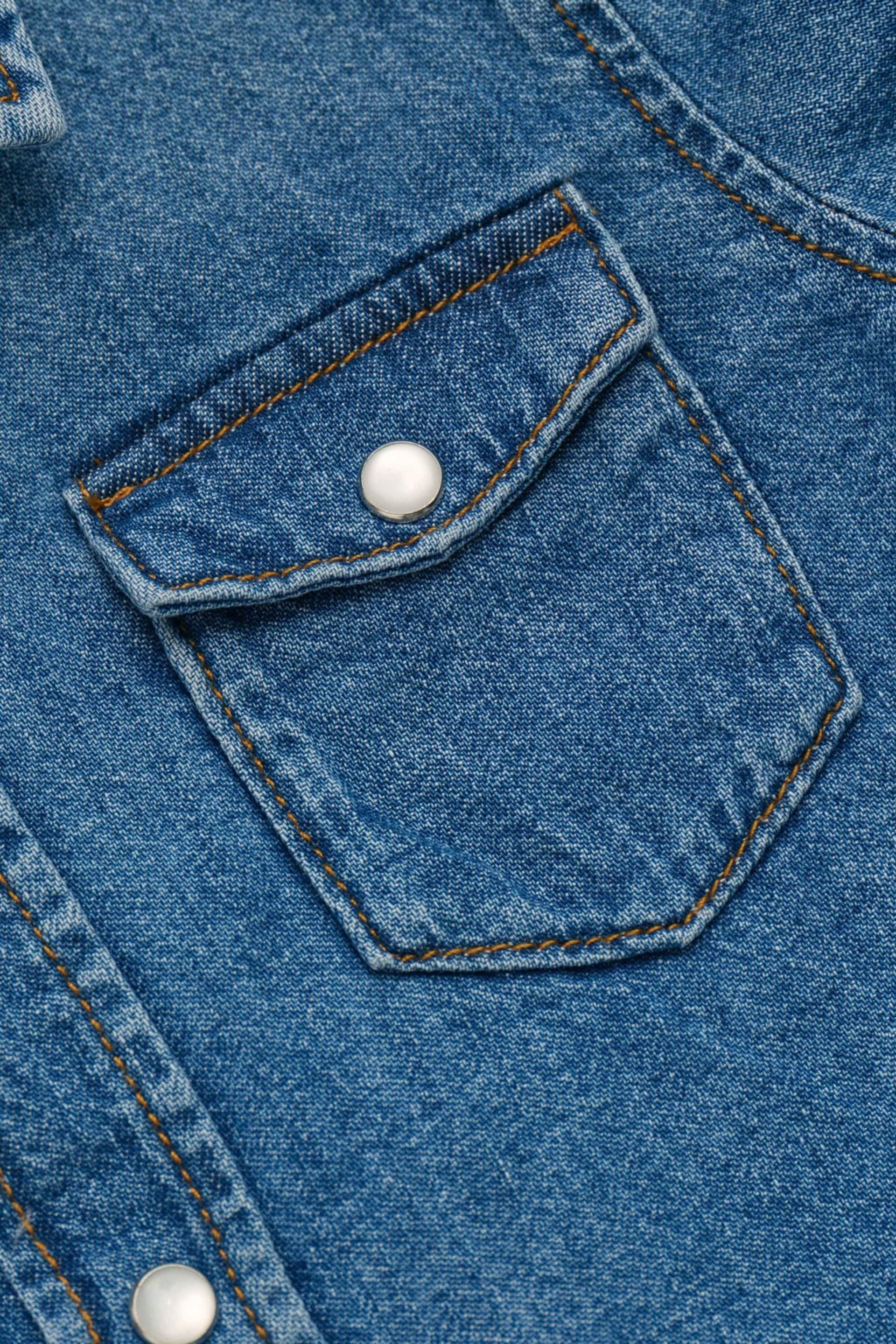 GANT Kids Blue Denim Shirt - Image 3 of 5