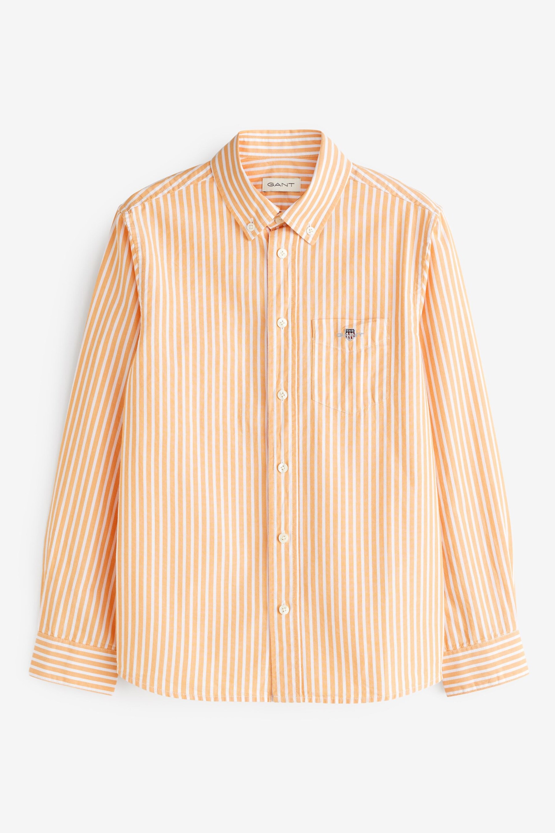 GANT Teens Shield Striped Poplin Shirt - Image 7 of 7