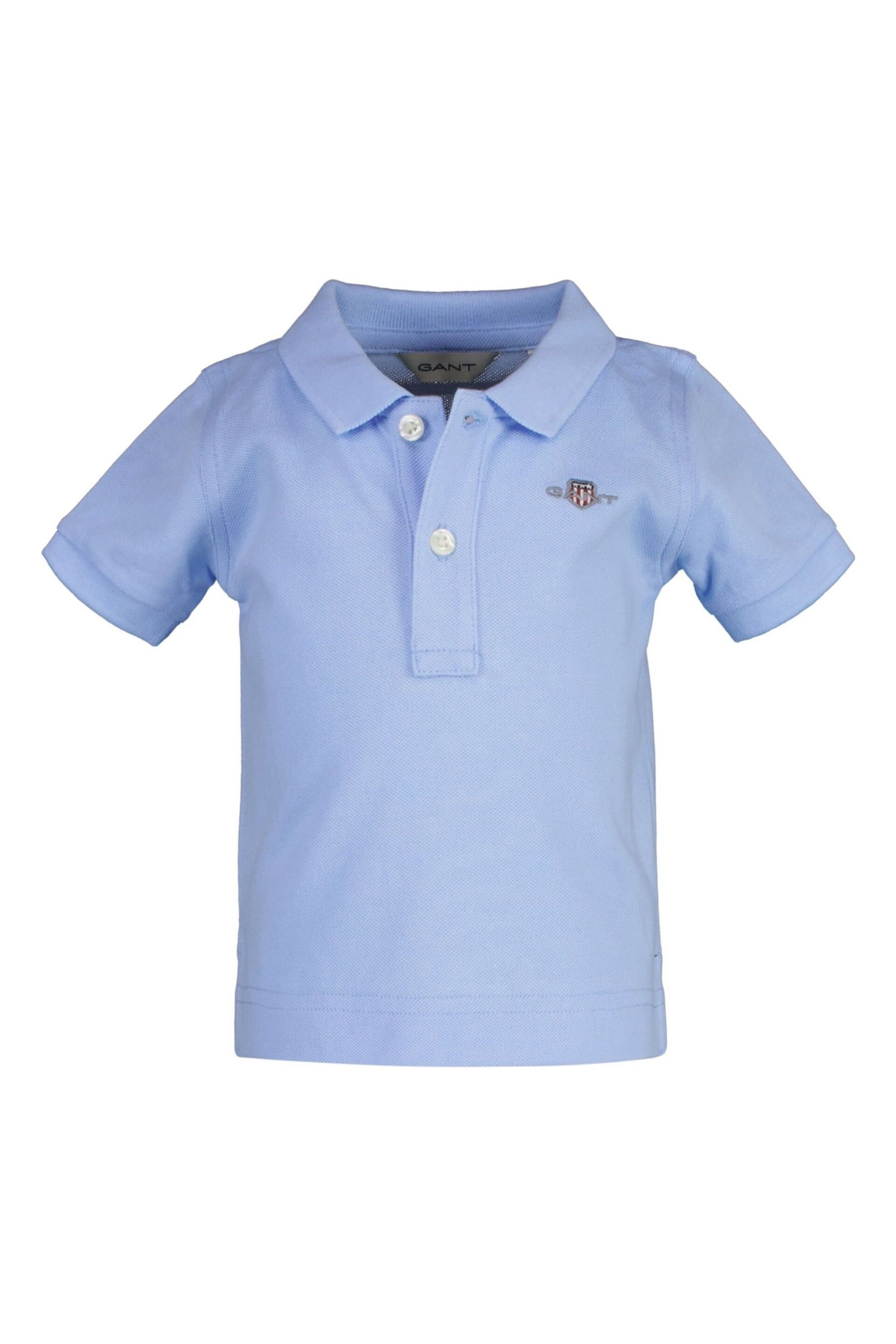 GANT Blue Baby Shield Piqué Polo Shirt - Image 1 of 1