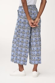 Navy Floral Jersey Culottes - Image 3 of 6