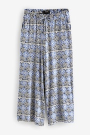 Navy Floral Jersey Culottes - Image 5 of 6