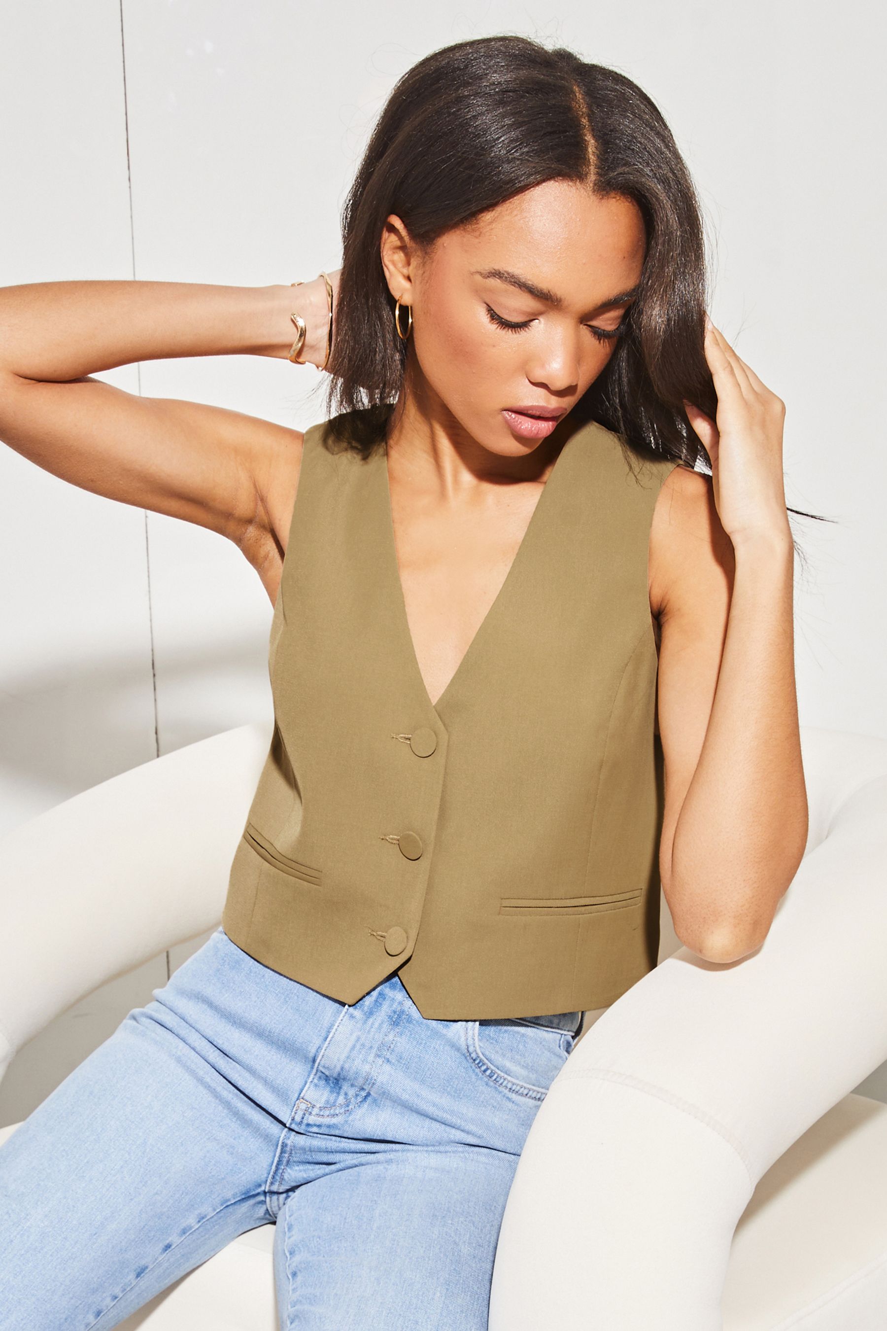 Camel waistcoat womens online