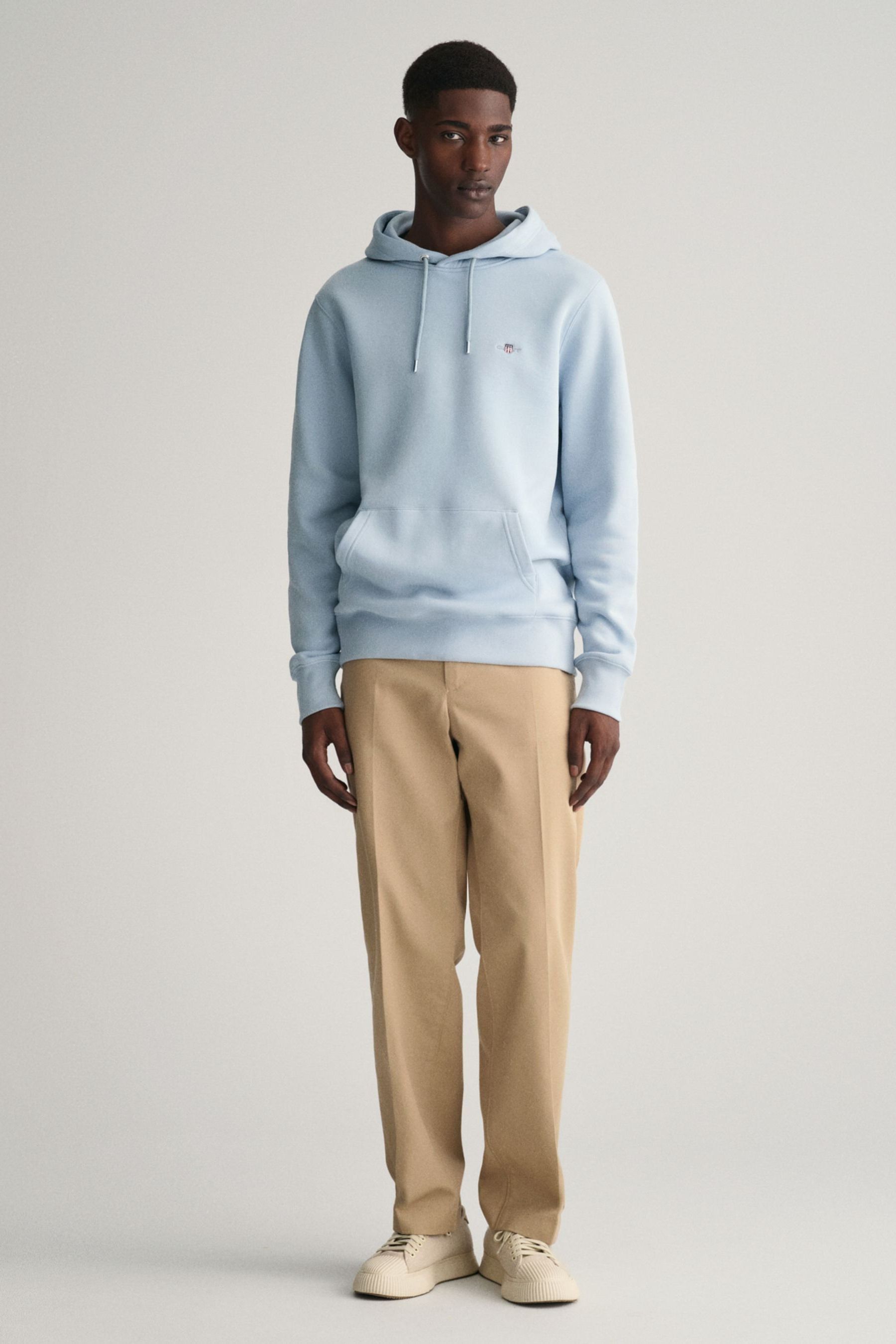 Buy GANT Blue Regular Fit Shield Logo Hoodie from Next Oman