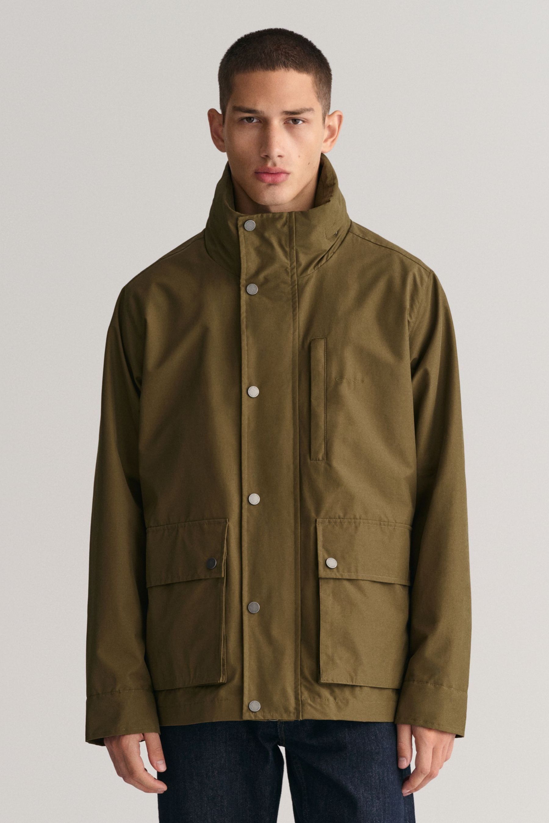 Buy GANT Green Lightweight Water Repellent Mist Jacket from Next Lithuania