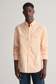 GANT Orange Regular Fit Oxford Shirt - Image 1 of 7