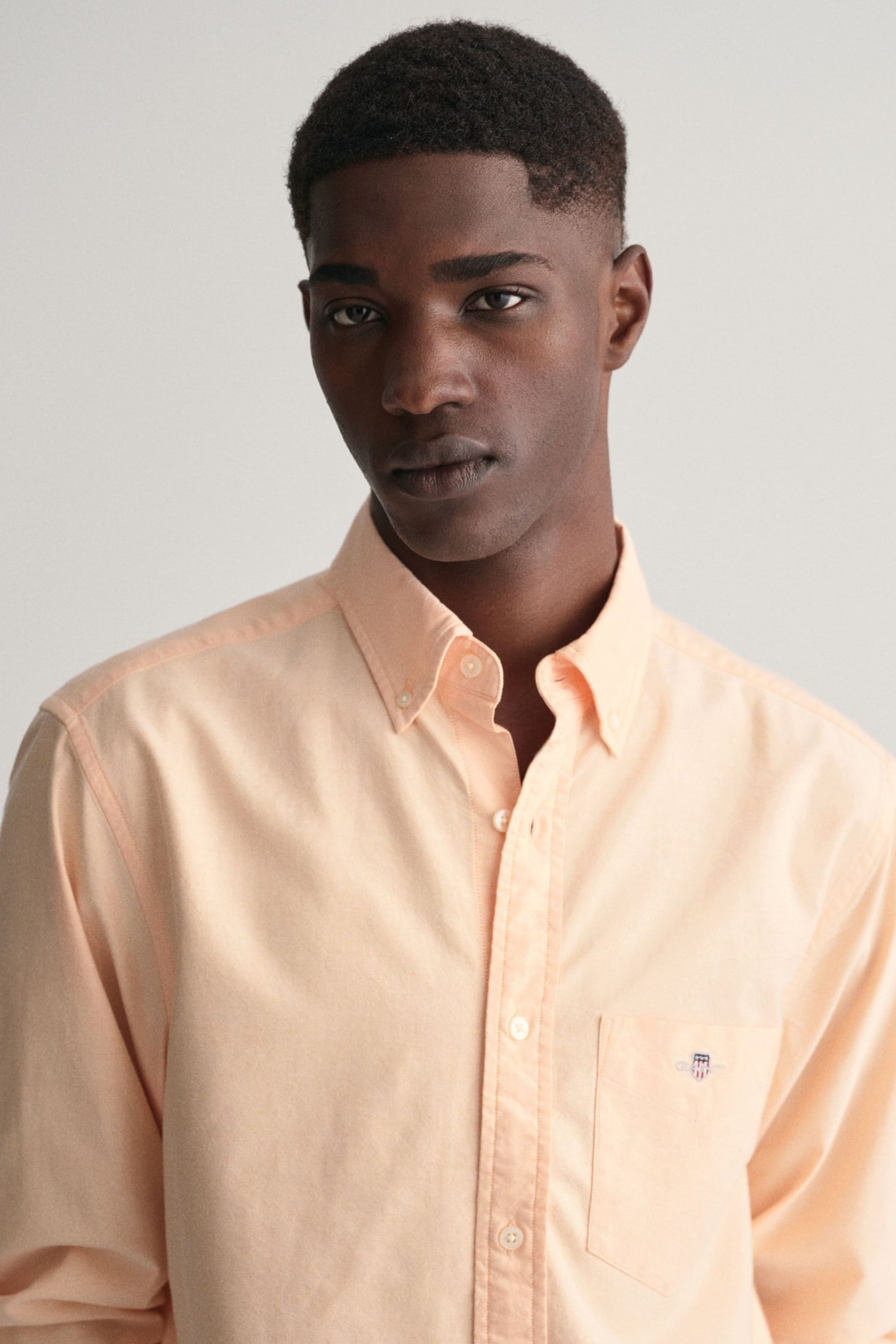 GANT Orange Regular Fit Oxford Shirt - Image 4 of 7