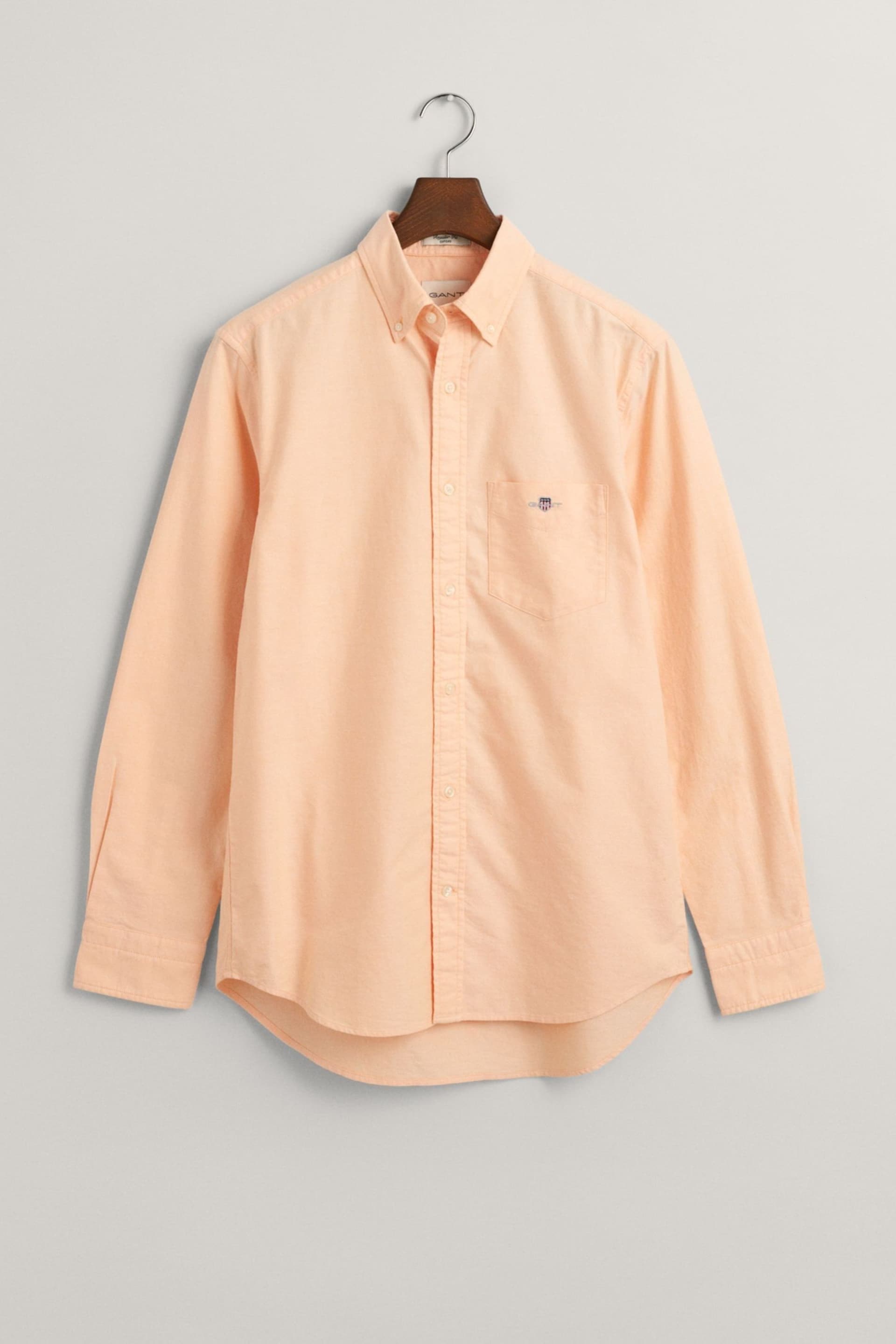 GANT Orange Regular Fit Oxford Shirt - Image 7 of 7