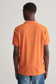 GANT Orange Regular Shield Polo Shirt - Image 2 of 5