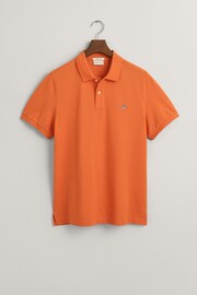 GANT Orange Regular Shield Polo Shirt - Image 5 of 5