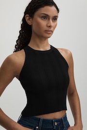 Good American Black Good American Ribbed Vest - Image 1 of 5