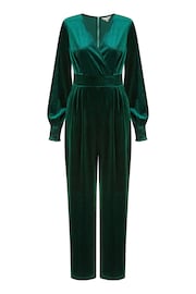 Yumi Green Velvet Long sleeve Jumpsuit - Image 4 of 4