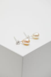 Simply Silver Silver Freshwater Pearl And Cubic Zirconia Set - Image 4 of 4