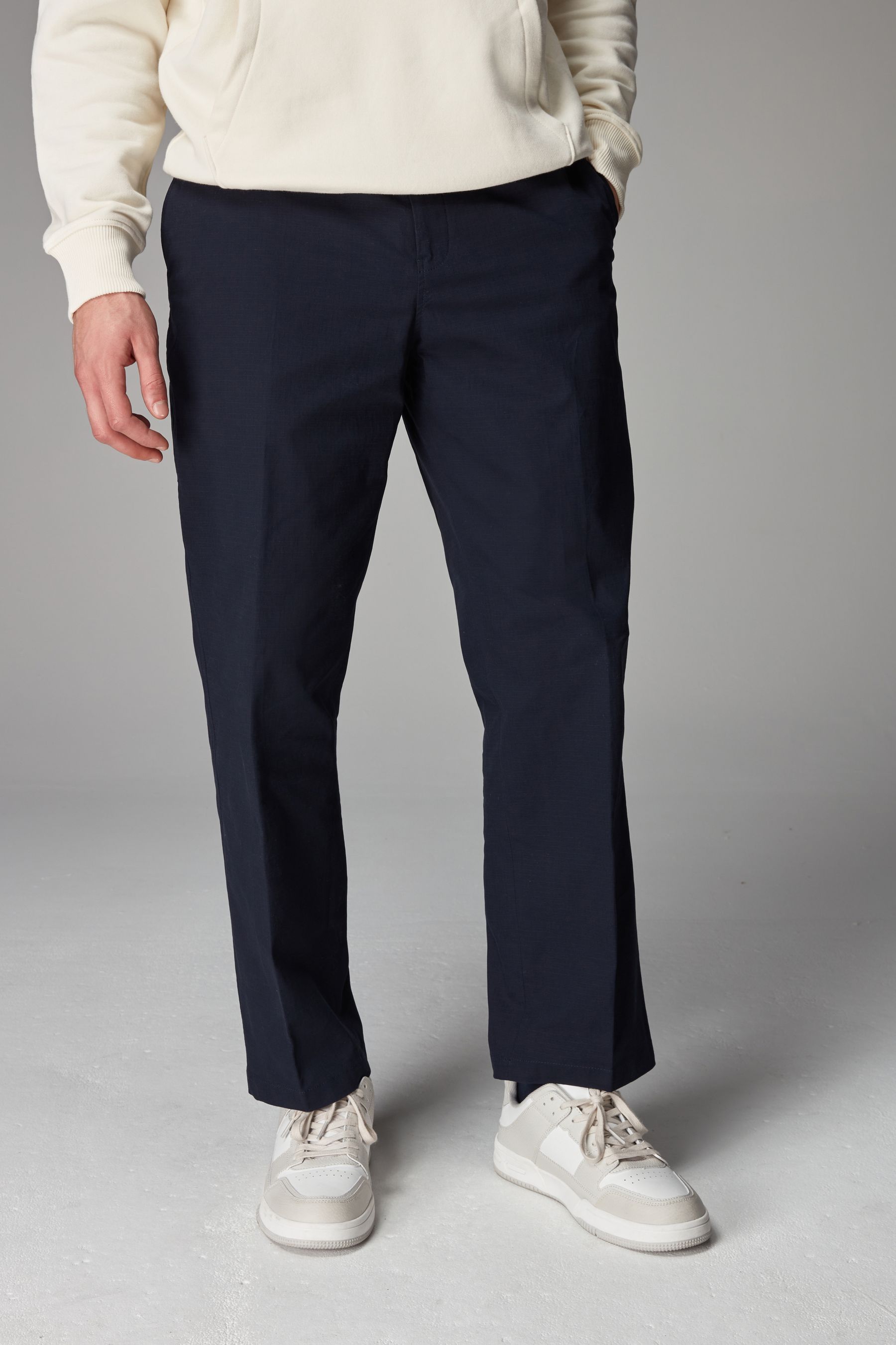 Buy Navy Blue EDIT Ripstop Trousers from Next Luxembourg