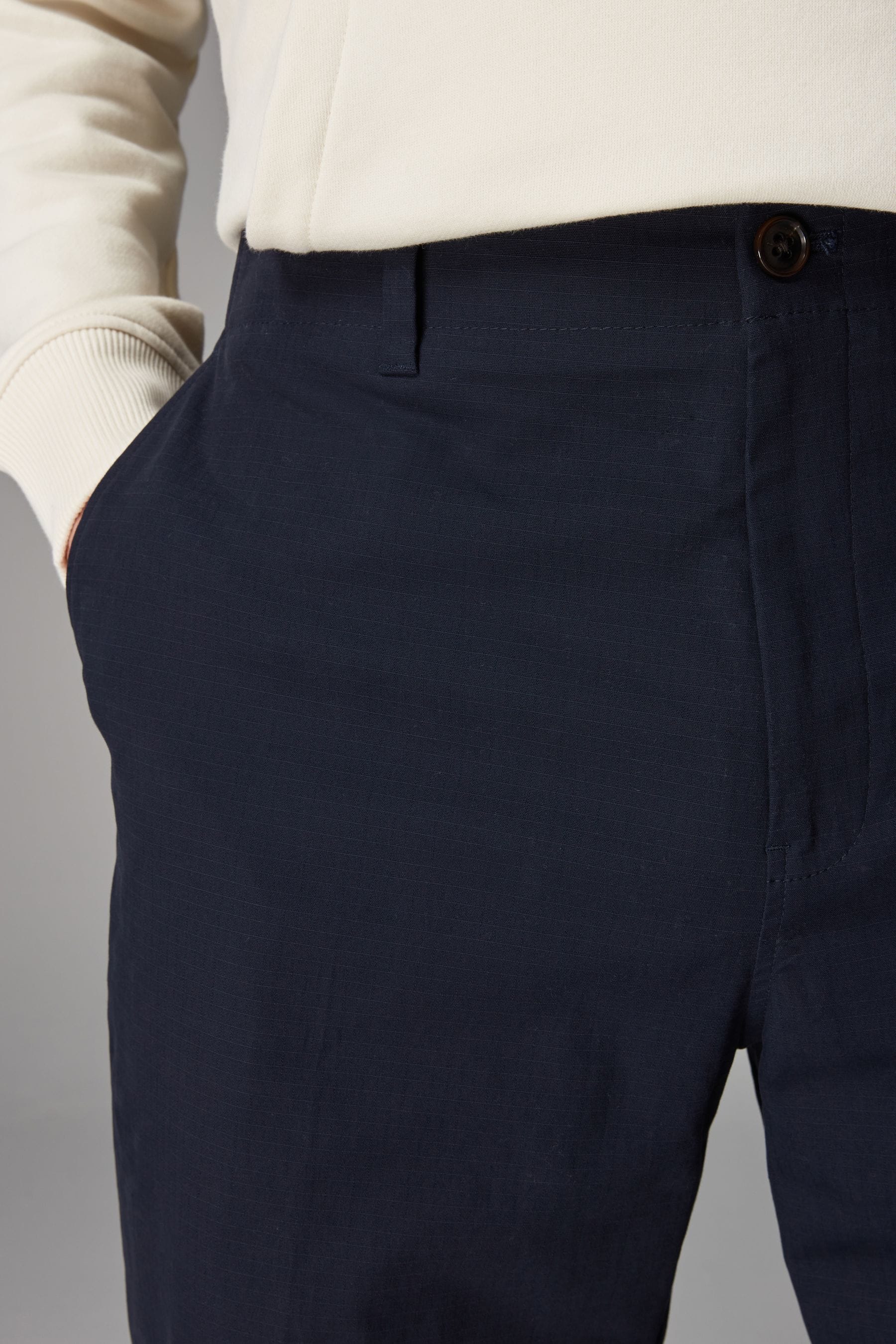 Buy Navy Blue EDIT Ripstop Trousers from Next Luxembourg