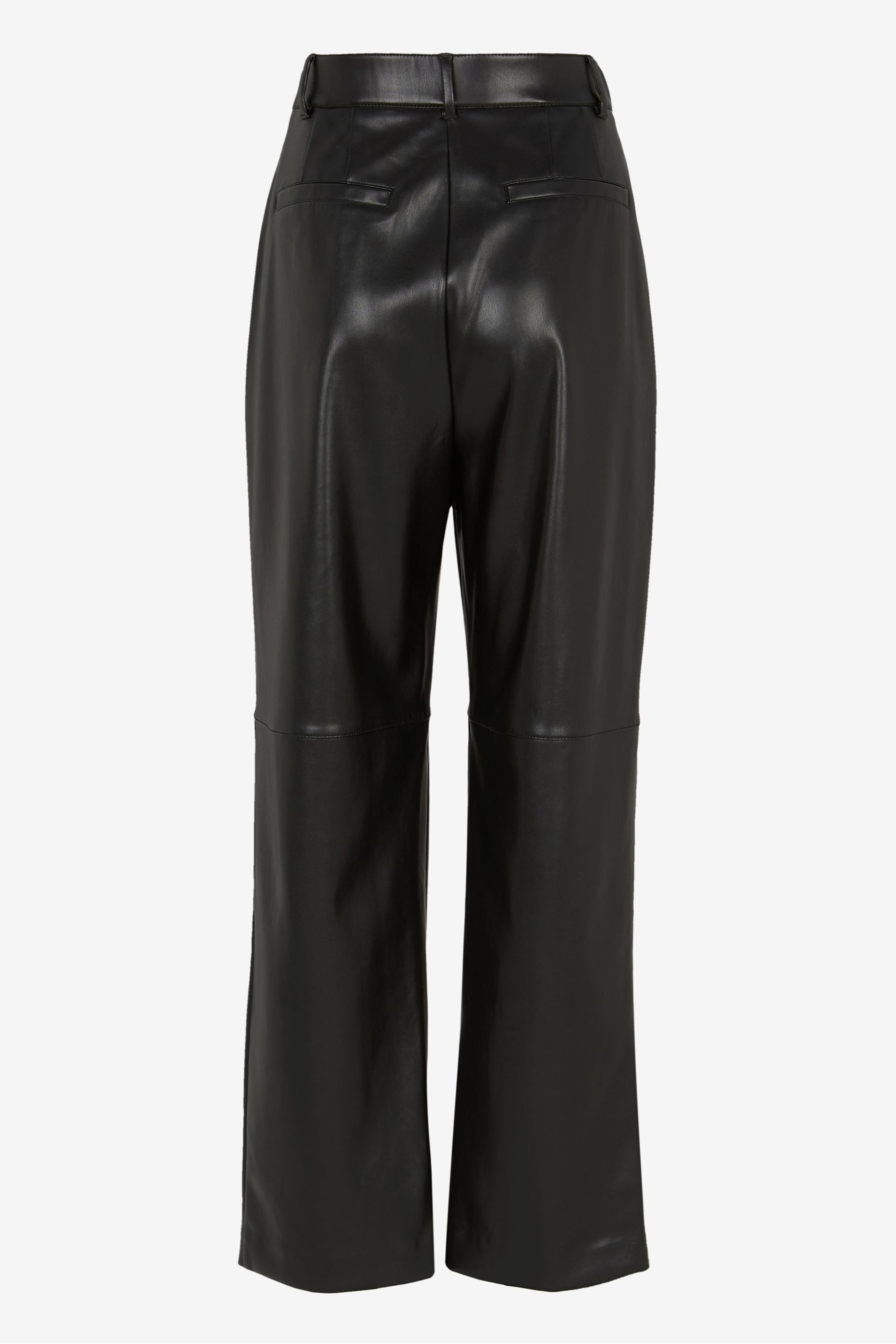Buy Mint Velvet Black Faux Leather Trousers from Next Luxembourg