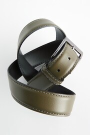 Green Signature Leather Belt - Image 2 of 5
