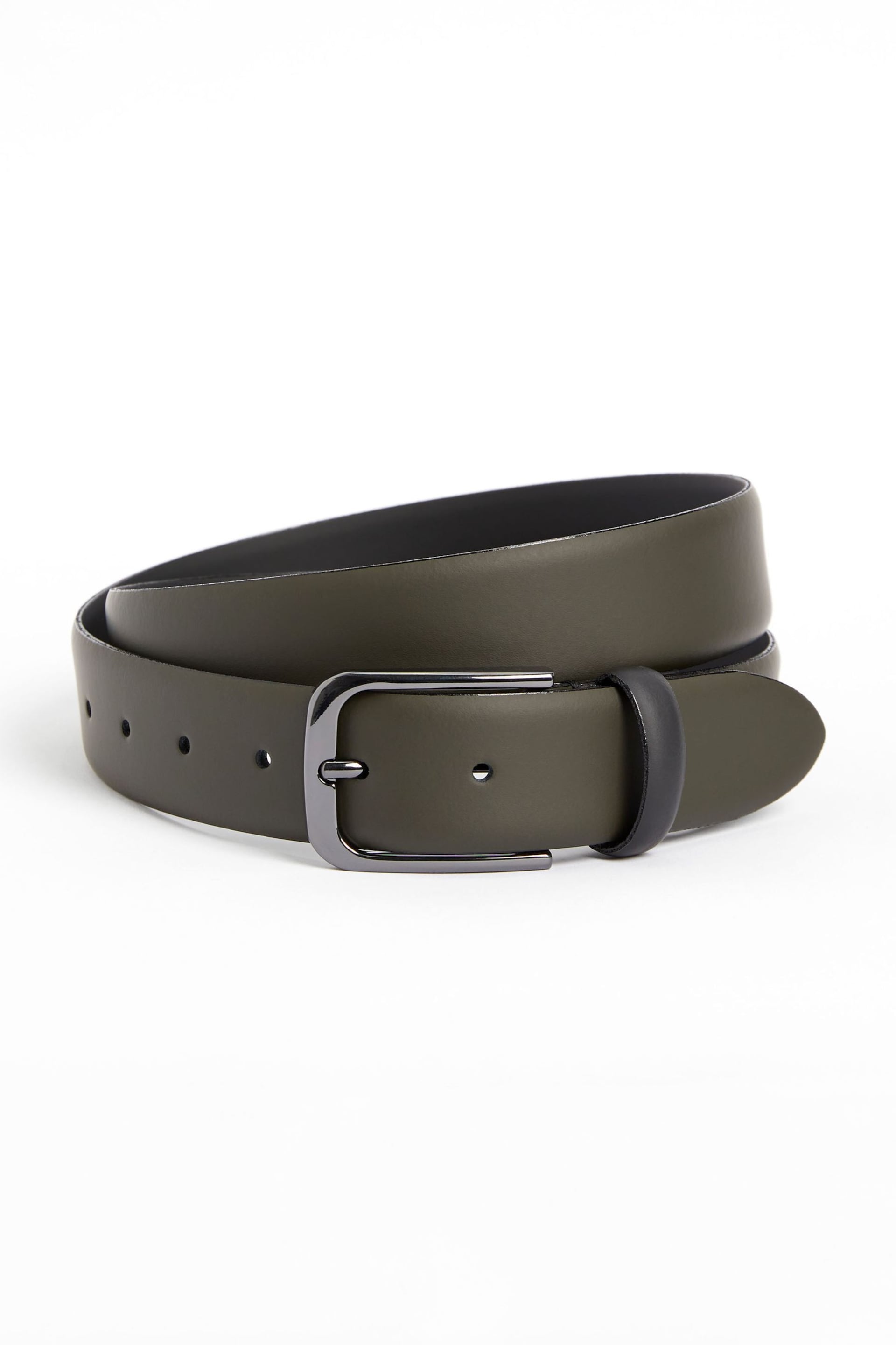 Green Smooth Leather Belt - Image 2 of 3
