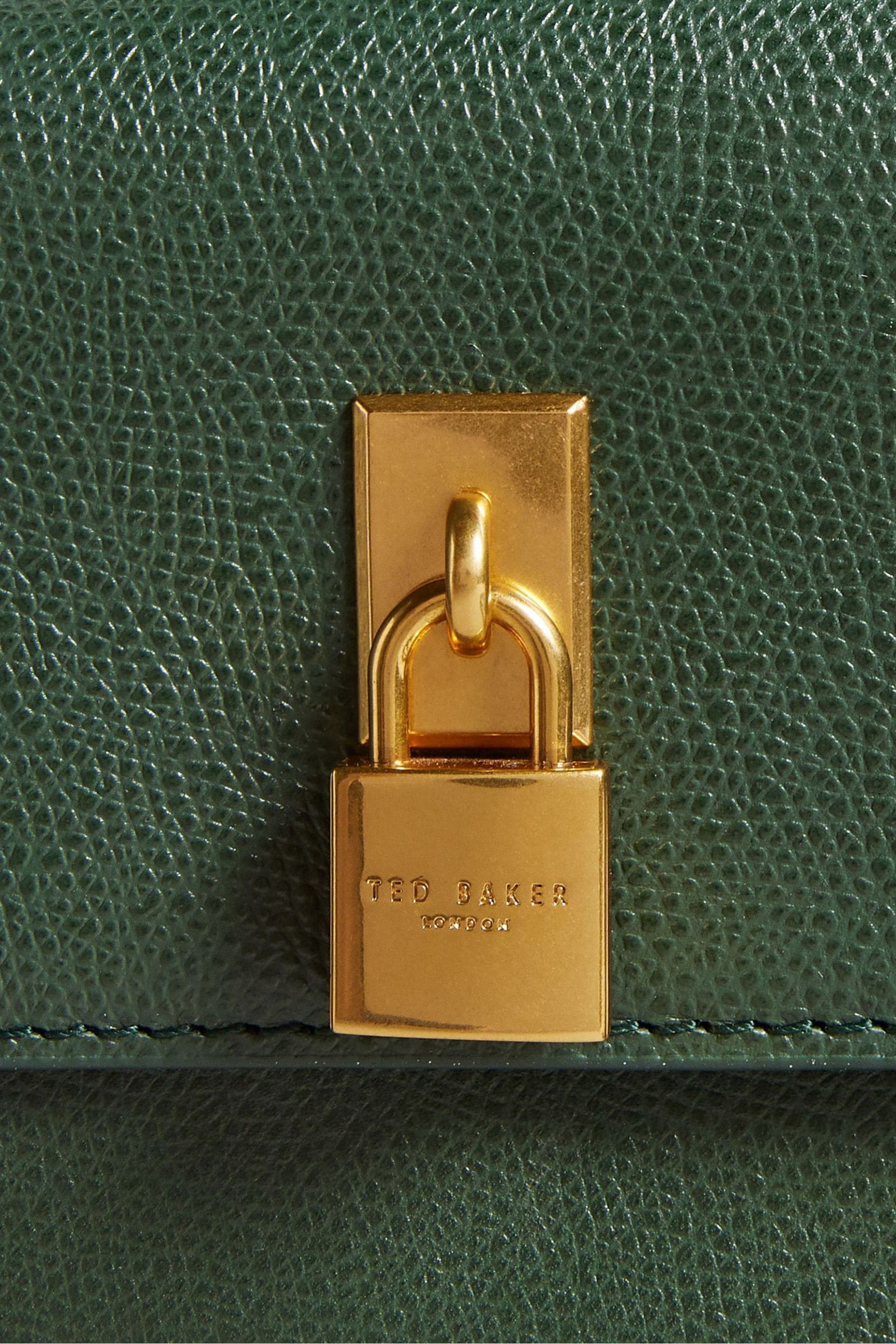 Buy Ted Baker Green Ssloane Padlock Detail Mini Shoulder Bag from Next Luxembourg