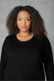 Live Unlimited Curve Knitted Black Tunic - Image 3 of 4