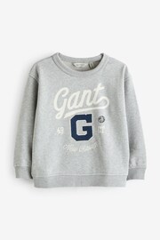GANT Grey Kids Graphic Crew Neck Sweatshirt - Image 5 of 7