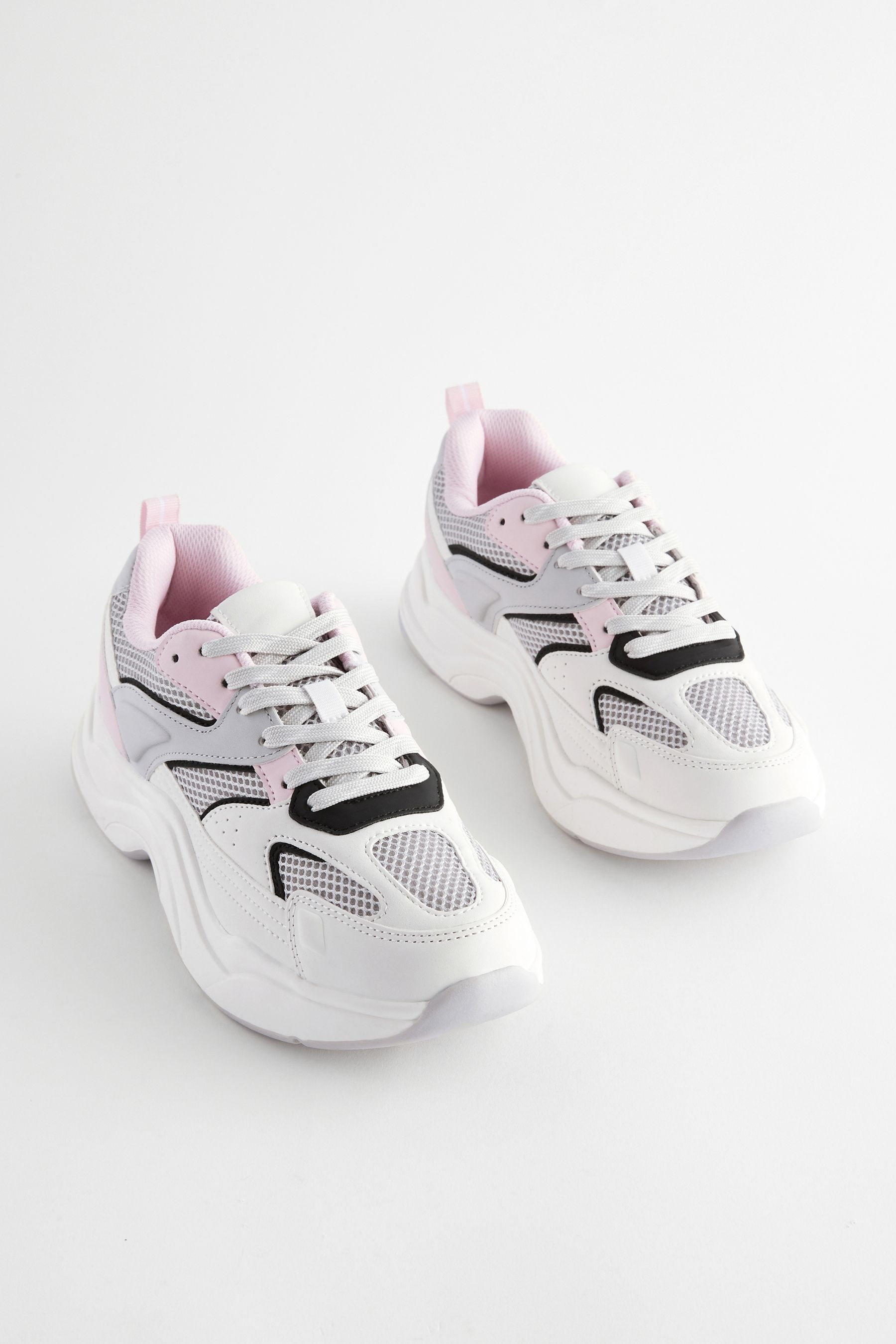 Grey pink trainers online