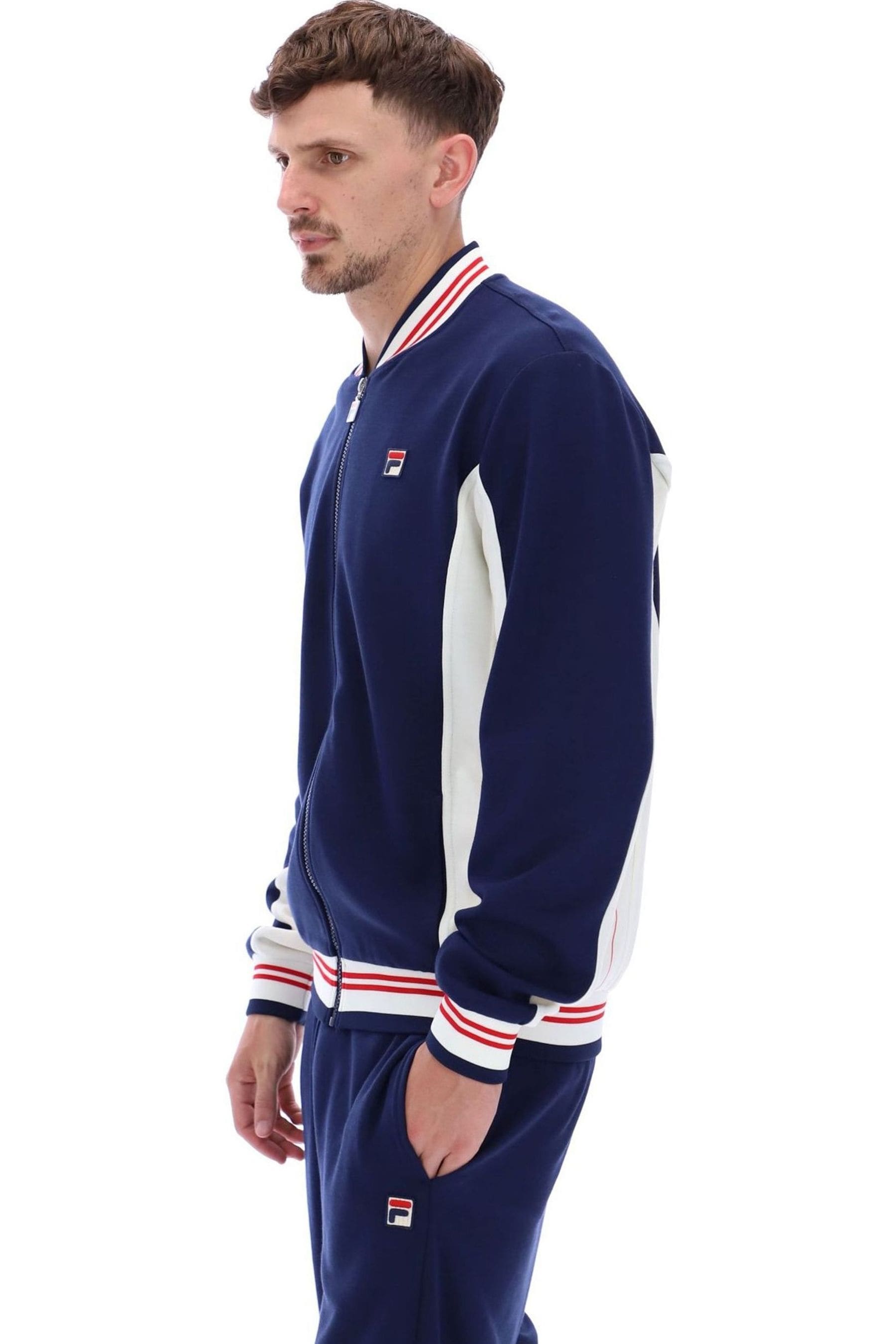 Buy Fila Blue Settanta Jkt Baseball Track Jacket from Next Ireland