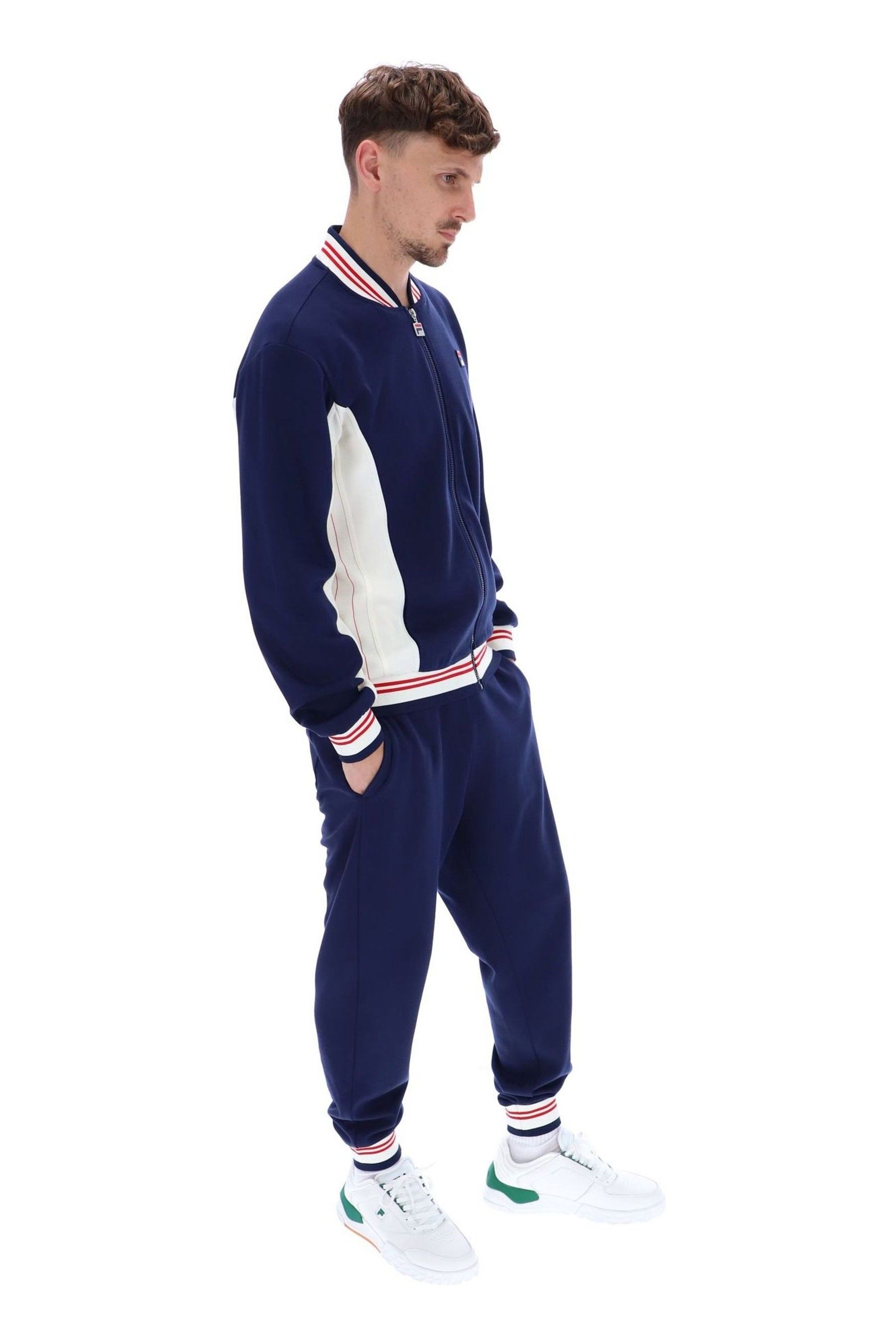 Buy Fila Blue Settanta Jkt Baseball Track Jacket from Next Luxembourg