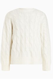 AllSaints White Kosmic Crew Jumper - Image 10 of 10