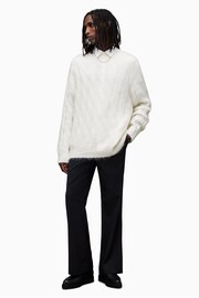 AllSaints White Kosmic Crew Jumper - Image 4 of 10