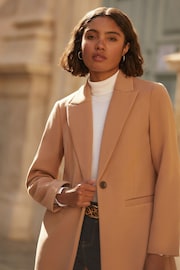 Friends Like These Camel Twill Tailored Single Button Coat - Image 3 of 4