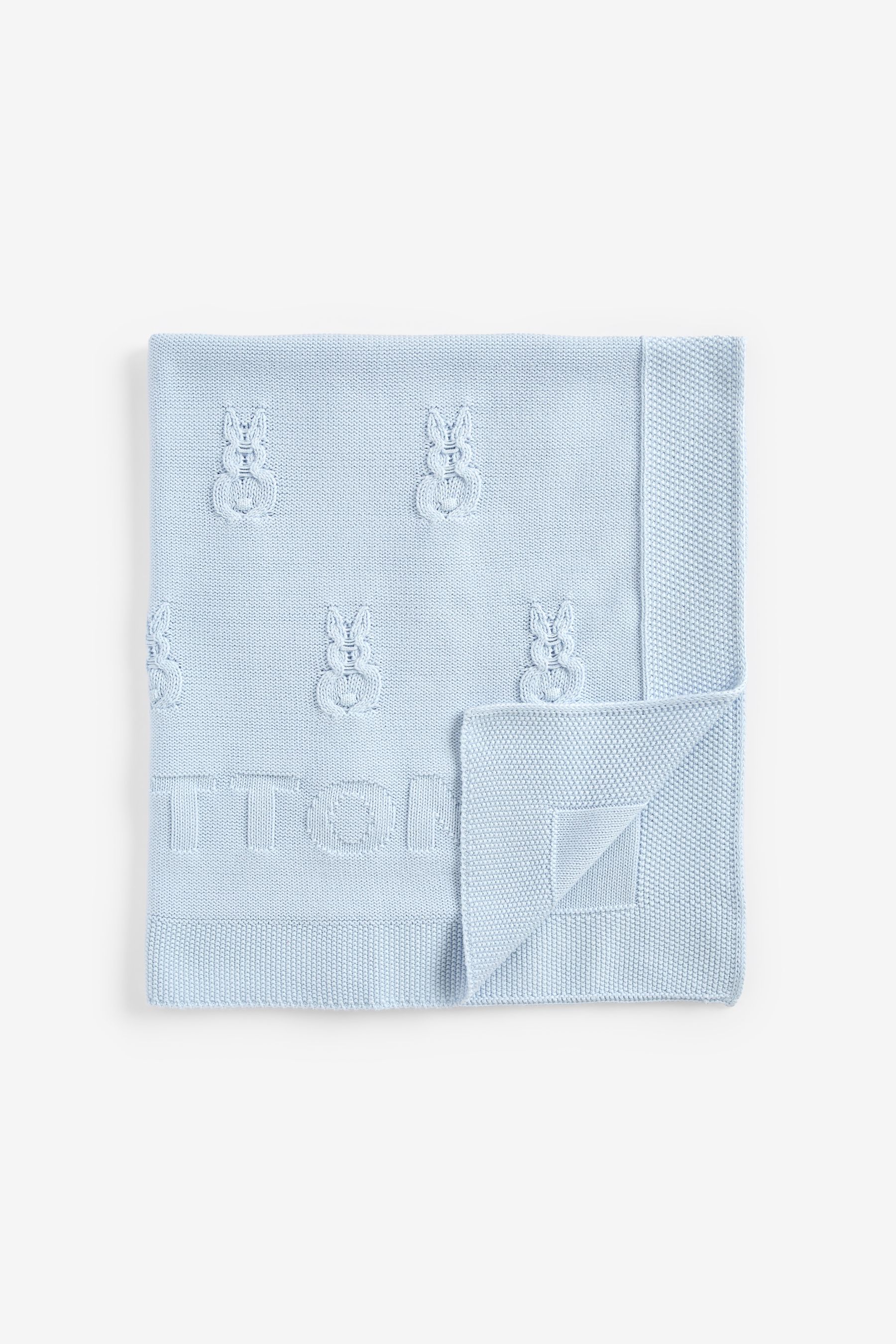 Benetton Baby Blue Soft 100 Cotton Blanket one
