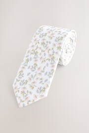 White Floral Tie Set (1-16yrs) - Image 2 of 3