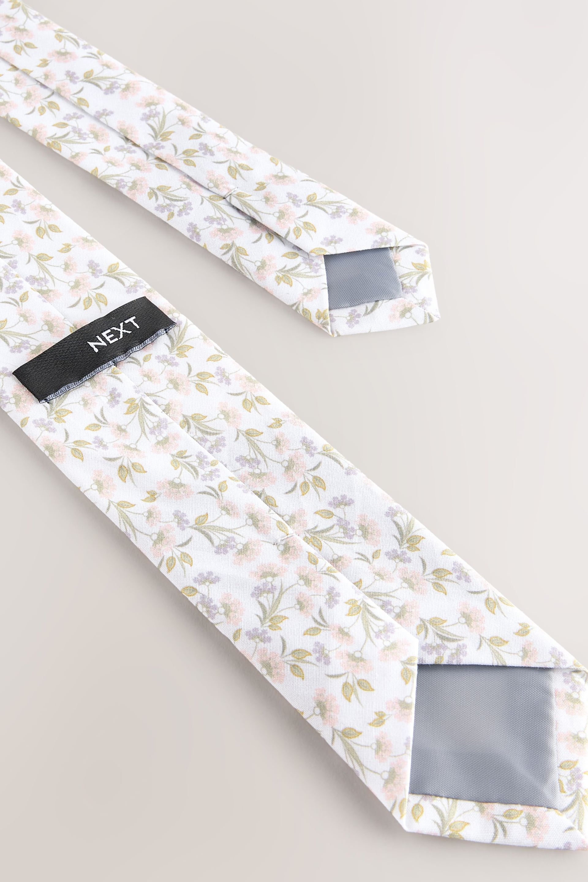 White Floral Tie Set (1-16yrs) - Image 3 of 3