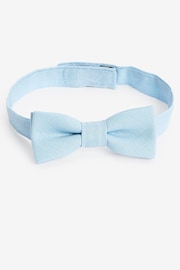 Light Blue Linen Mix Bow Tie (1-16yrs) - Image 3 of 3