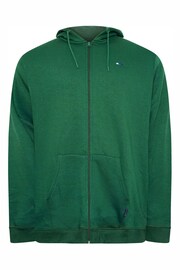 BadRhino Big & Tall Green Zip Through Sweatshirt - Image 3 of 4