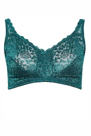 Yours Curve Green Hi Shine Non Wired Non Padded Bra - Image 4 of 5