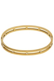 Mint Velvet Gold Stone Bangle - Image 2 of 3