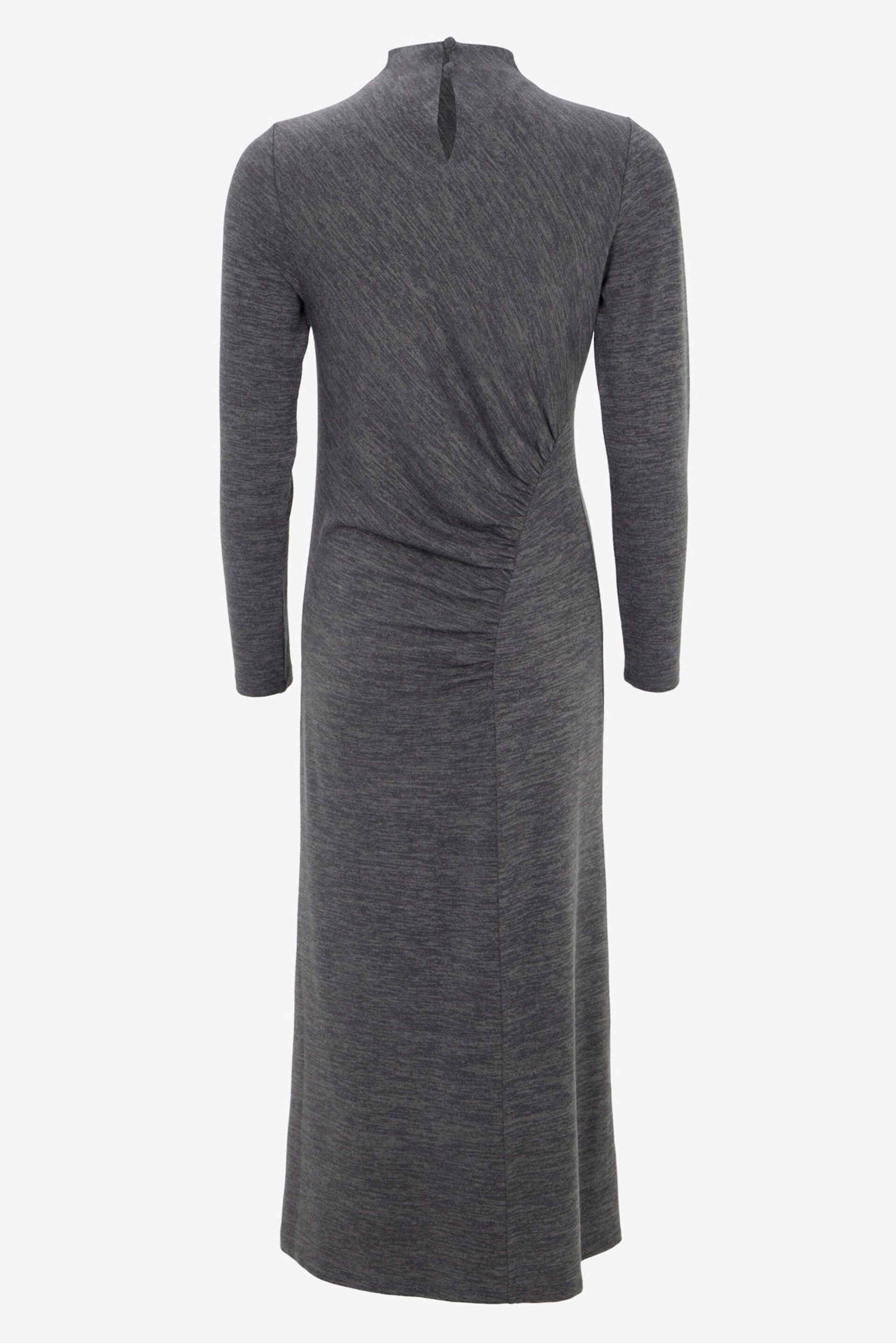 Mint Velvet Grey Jersey Midi Dress - Image 4 of 4