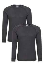 Mountain Warehouse Grey Talus Mens Thermal Top Multipack - Image 1 of 4