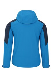 Mountain Warehouse Blue Recycled Radius Water Resistant Softshell Jacket - Image 4 of 7