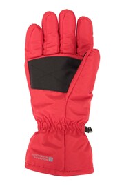Mountain Warehouse Red Mens Fleece Lined Ski Gloves - Image 4 of 7