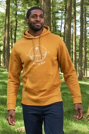Mountain Warehouse Yellow Into The Wild Mens Hoodie - Image 1 of 6